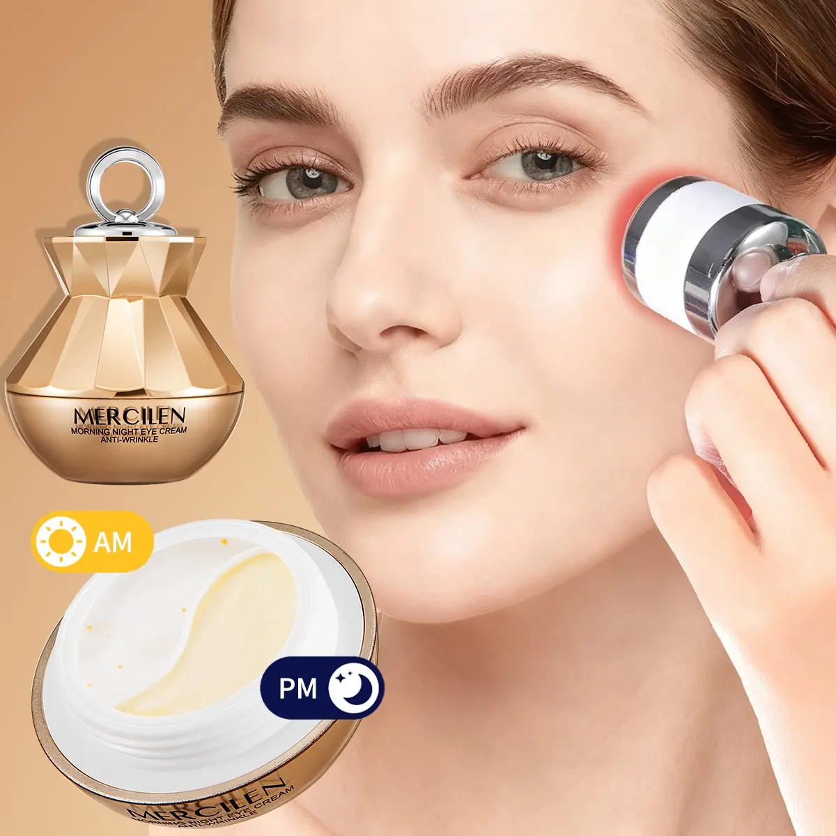 Mercilen Moisturizing Firming Eye Cream 30g, Eye Tightener, Hydrating & Nourishing Under-Eye Care, Reduces Fine Lines, Suitable for All Skin Types