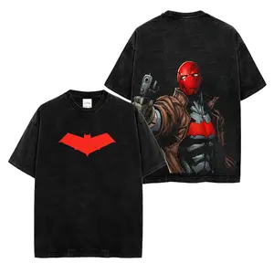Red Hood V2 Premium Acid Washed Shirt, Jason Todd Graphic Washed Shirt, Robin Comic T-Shirt, Character Comics Fans Shirt, Superhero T-Shirt, Comic Book Fans T-Shirt, Superhero Graphic Tee