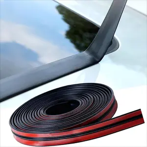 5m T-Shaped Car Weatherproof Rubber Strip, Soundproof Leak Proof Seal for Windshield & Sunroof