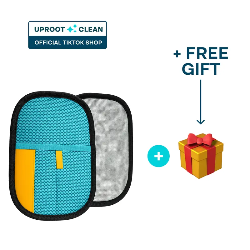 Uproot Clean DeepClean Glove - Reusable Home Care Cleaning Glove for Hair Removal, Grooming - Gentle Groom Mode for Couch to Car Seats