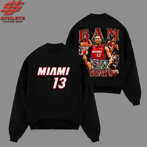 [LEO] Vintage Bootleg Bam Adebayo 13 For Heat Nation Premium Cotton Hoodie Sweatshirt T-Shirt (Made In US), 13am Adebayo Hoop Fans Shirt, Game Day Outfits, Gift For Basketball Fans, Basketball Graphic Tee Hoodie