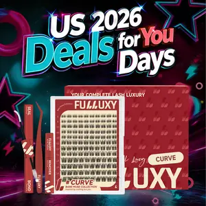 CURVE Style Fulluxy DIY Individual Lash Clusters Venus Velure Natural Individual Lashes  Lightweight Transparent Band Easy Application Lashes
