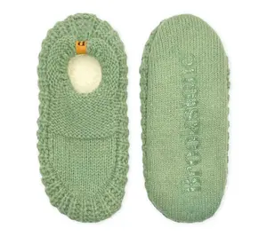 Brookstone Ladies' Moccasin Slipper Socks with Non-Skid Soles