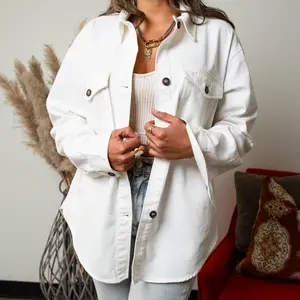 Kara Oversized Button Up Denim Jacket