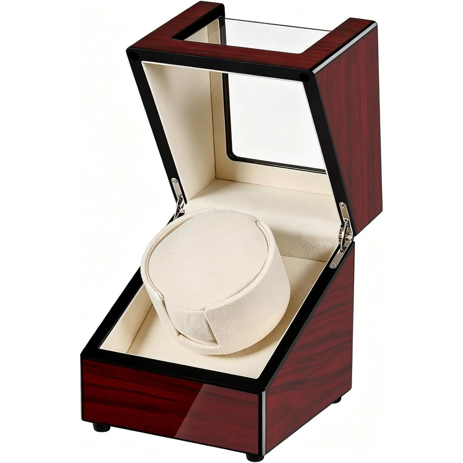 Single Watch Winder,Watch Winder for Automatic Watches with Flexible Watch Pillow and  Quiet ,Single Watch Winder with   or DC Adapter, UXSYQ001Y
