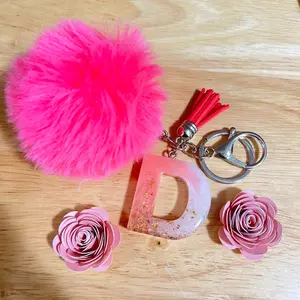 Letter D keychain