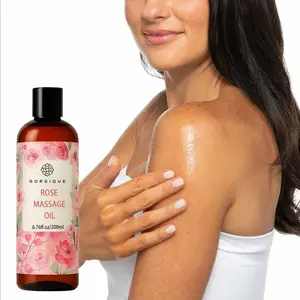 Gorgique Rose Multi-Use Moisturizing Oil for Face Hair & Body Hydrates Skin Hair & Scalp With Rose Extract for Gentle Daily Care Suitable for All Skin Types Fast Absorption Daily Use Formula Lightweight Botanical Care