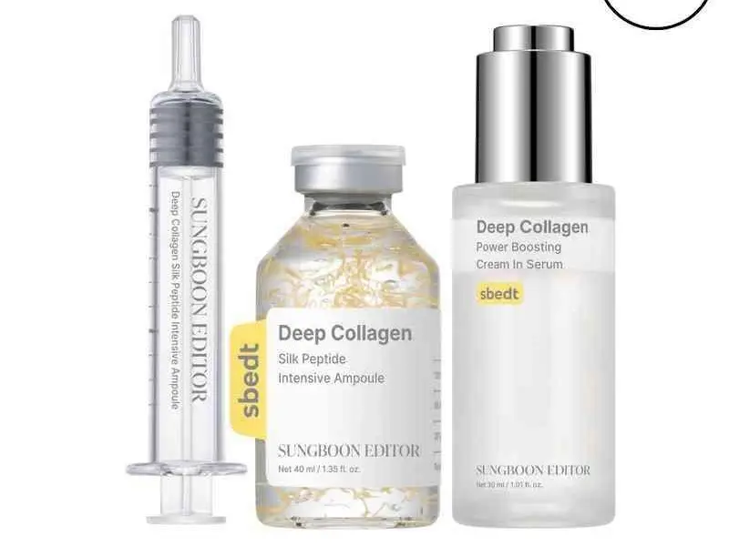 [Sungboon] Silk Collagen & Peptide Face-Lift Duo Tiktok Exclusive – Ampoule + Rejuvenate Serum with 8 types Hyaluronic Acid for wrinkles & fine lines | Gift set Firming, Moisturizing, Collagen Boosting, Anti aging Korean Home Aesthetic for all skin types