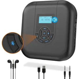 CD Player Portable,  CD Player with Speakers and FM Transmitter, Rechargeable 1800mAh Player for  and  with LED Screen