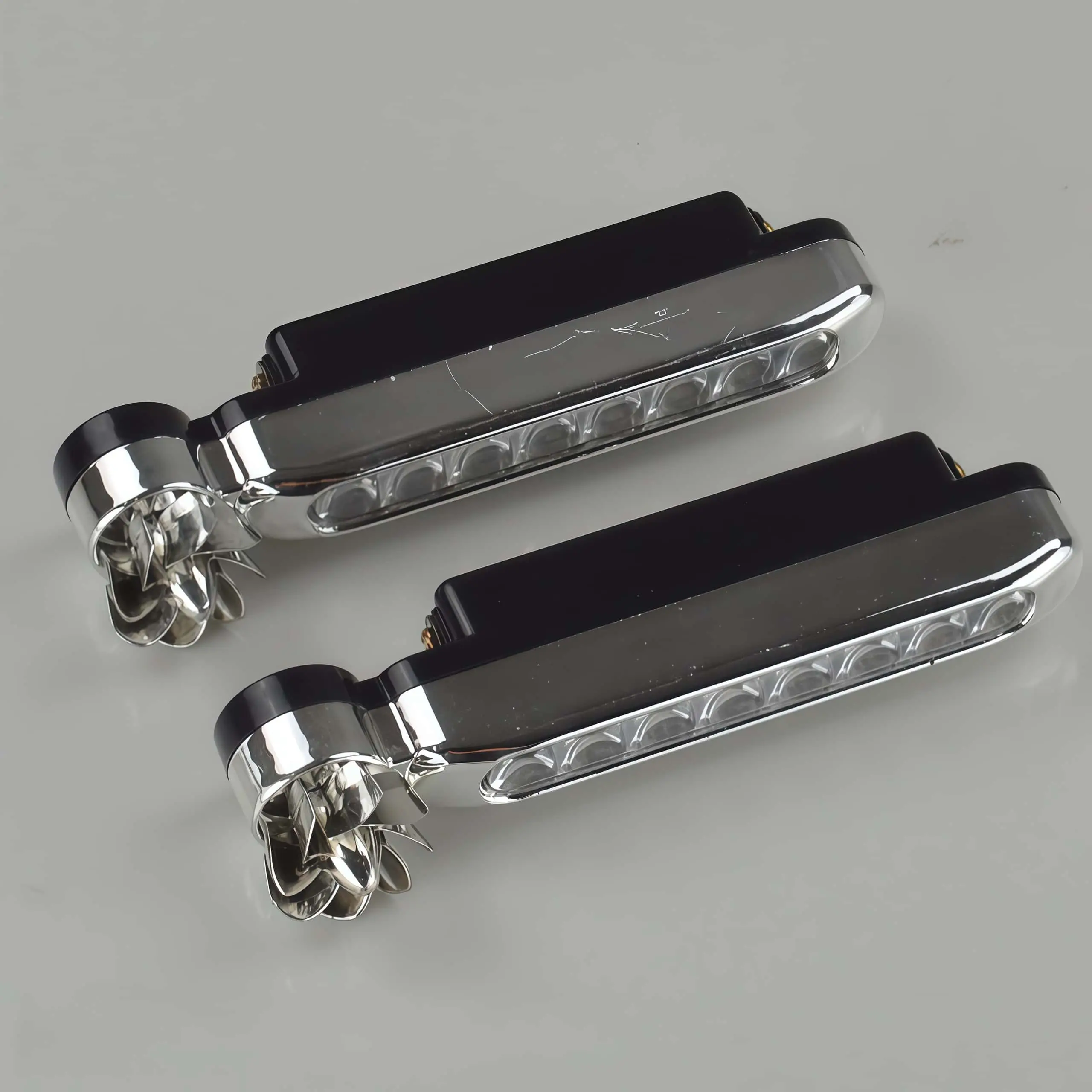 Wind Energy LED Grille DRLs | No-Wire Car Daytime Running Lights | Universal Ambient Decorative Lamp for Front Bumper