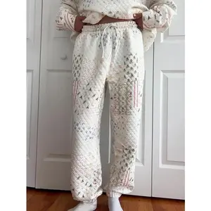 Quilted Christmas Holiday Joggers