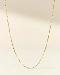 Gold Mixed Media Chain Necklace