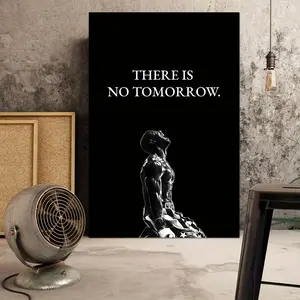 Boxer's Motif Canvas Art Poster - 'No Tomorrow' Inspirational Wall Decor, Perfect Gift for Friends, Frameless, Ideal for Home & Bedroom,rimless