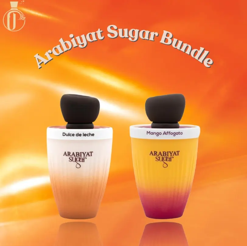 Arabiyat Sugar Bundle | Dulce De Leche + Mango Affogato | Unisex Fragrance | 100 ML - 3.4 OZ | Eau De Parfum | Waffle - Caramel & Lily of the Valley