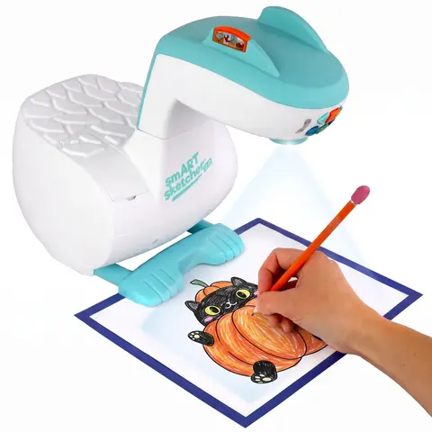 smART Sketcher 2.0 Projector - Flycatcher Drawing Projector for Kids Ages 5+, Learn to Draw Step by Step, Trace Your Own Photos with Free App, Bluetooth Art Projector, STEAM Educational Arts and Crafts Toy, Creative Gift for Girls and Boys