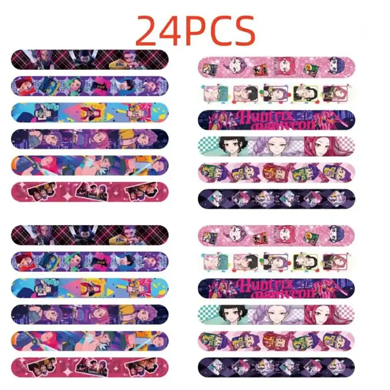 Anime Pattern Slap Bracelet, Trendy Fashionable Cartoon Unisex Wristband, Party Gift Fashion Accessory, Casual Collection Jewelry