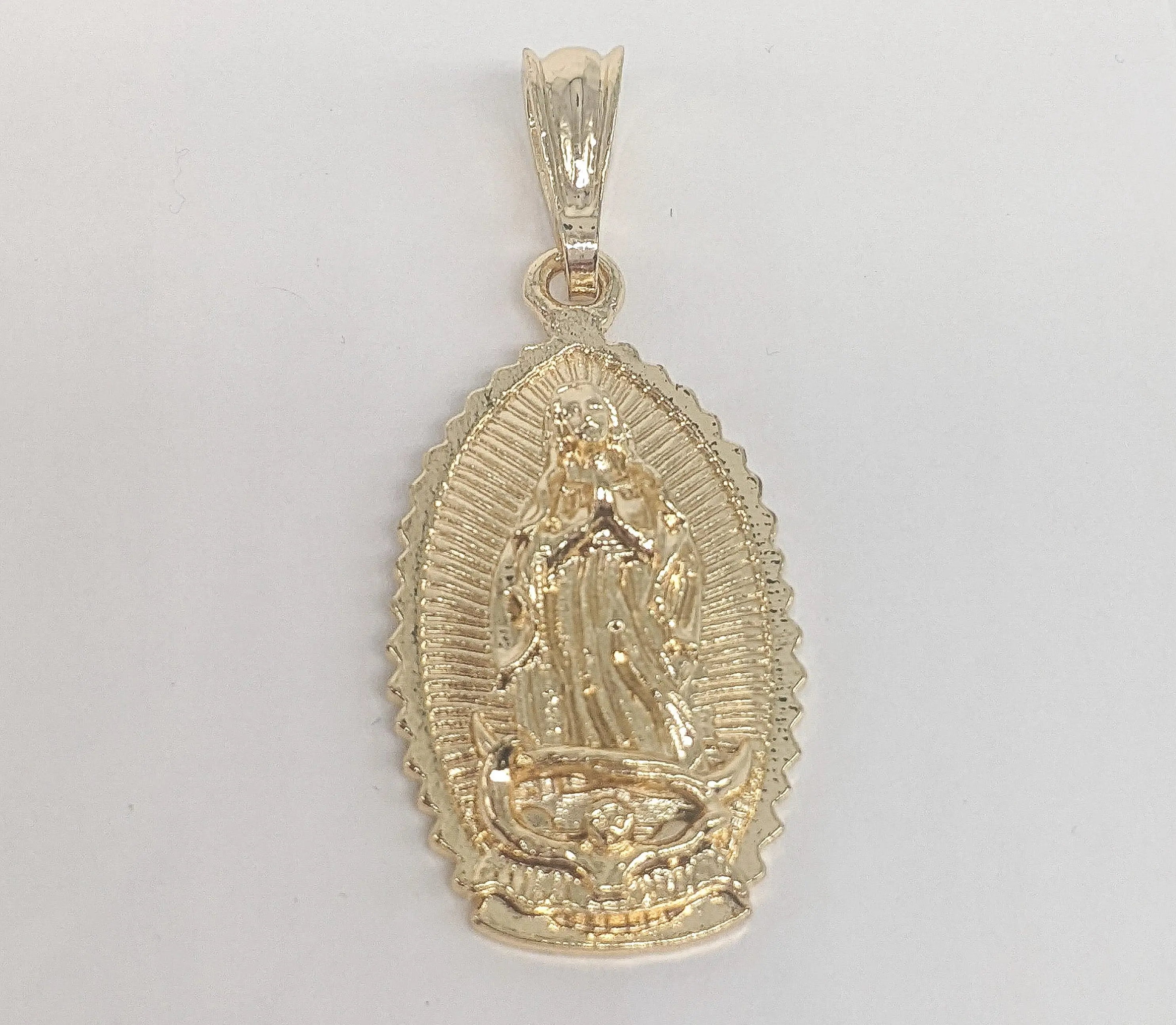 Plated Virgin Mary Pendant