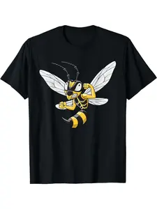 Cartoon Bumblebee I Bee I Insect Bumblebee T-Shirt 180g, hiking and adventure, Black Friday, modern graphic feel, breathable comfort, all-day comfort, for workers, Christmas Eve