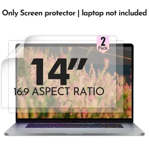 Gavnboon 2-Pack 14-Inch HD Upgrade Anti-Glare Matte Screen Protector, High Clarity and Transparency, 16:9 Aspect Ratio, 9h Hardness