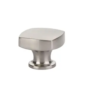 1.5 in. Freestone Cabinet Knob, Satin Nickel