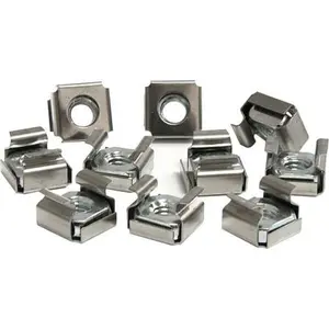 Startech CABCAGENUTS6 50 Pack M6 Cage Nuts for Server Rack Cabinet