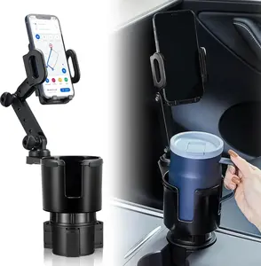 360° Rotating Car Cup Holder Phone Mount Adjustable Cup Holder Expander for Smartphones