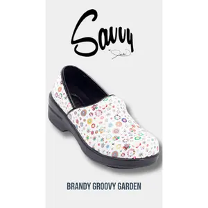 Savvy Brandy Nursing Shoe in Groovy Garden
