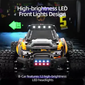 2.4G 1:18 Fast RC Car - 4WD Remote Controlled Car, Off-Road All-Terrain Electric RC Toy with Stable Performance, Ideal Gift for Halloween, Christmas