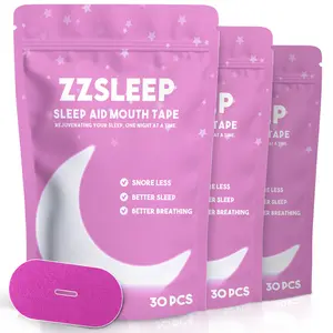 ZZSleep Tape - Pink Mouth Tape (3 Month Supply) for Snore Prevention, Rest & Recovery, Breathable Sports Tape ZZSleep Tape - Pink Mouth Tape (3 Month Supply) for Snore Prevention, Rest & Recovery, Breathable Sports Tape