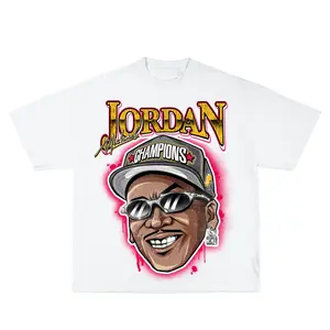 Michael Jordan Inspired Vintage Graphic T-shirt Heavy Cotton Tee Basketball 90 s Styled Shirt Hiphop Vibes Y2K Aesthetic Throwback Classic Big Face Celebrity Tee