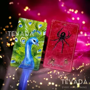Wild Child Tarot II Earth Energy Animal Card for Intuitive Readings Hand-Drawn Magical Tarot Unique Indie Tarot Deck for Beginners