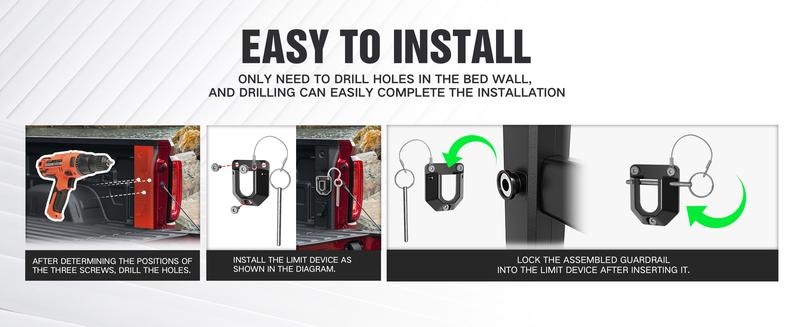 Truck Bed Extender, Aluminum Retractable Tailgate Extender, 59"-69" Adjustable Length, Drill Required, Fits for Chevy Silverado & GMC Sierra, Ford F-Series, Dodge Ram, Tundra, Nissan Titan Truck Bed Extender, Aluminum Retractable Tailgate Extender, 59"-69" Adjustable Length, Drill Required, Fits for Chevy Silverado & GMC Sierra, Ford F-Series, Dodge Ram, Tundra, Nissan Titan