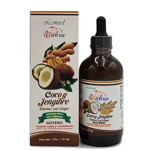 Lemuel Cabra Coco y Jengibre Gotero Hair Toner 4 oz - Coconut and Ginger for Hair Growth and Control Haircare Comfort Cocoa