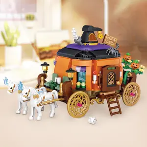 Building Blocks Toy, 839pcs/set Pumpkin Carriage Model Blocks Toys, Creative Gifts for Boys & Girls