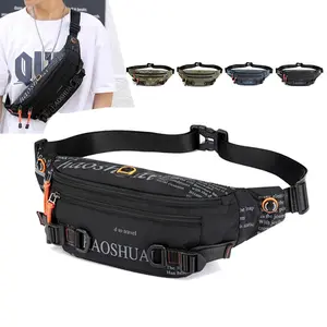 Waist Fanny Pack Hip Belt Bag for Men Military Anti-theft Running Nylon Male Travel Cross body Sling Chest Pack Bum Bag cycling  bag
