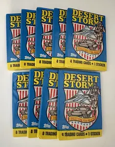1991 Topps Desert Storm Series 1 (9 Unopened Wax Packs)