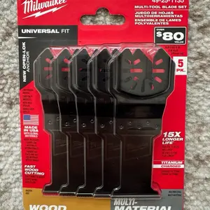 Milwaukee 1-3/8 in. Multi-Tool Oscillating Blade Set (5-Piece)