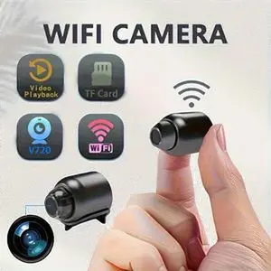 Smart Wireless Camera V720 Model - Mini WiFi Camera with Mobile App for Remote Home Surveillance & Control - Reliable Housekeeper Assistant