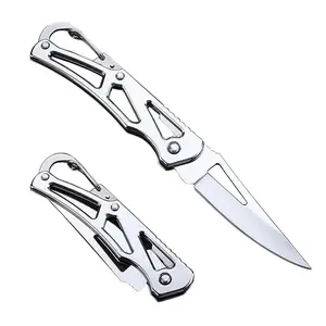 Stainless Steel Folding Outdoor Knife, Essential Camping Tool, Portable Travel Utility Knife, Lightweight Hiking & Picnic Accessory, Folding Pocket Knives