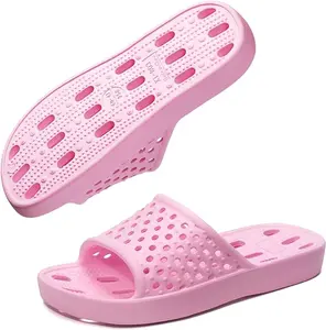 Bath Slippers with Drainage Holes, Quick-Drying Non-Slip Slippers for Home, Dormitory, Bathroom - Unisex