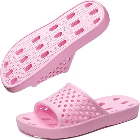 Bath Slippers with Drainage Holes, Quick-Drying Non-Slip Slippers for Home, Dormitory, Bathroom - Unisex