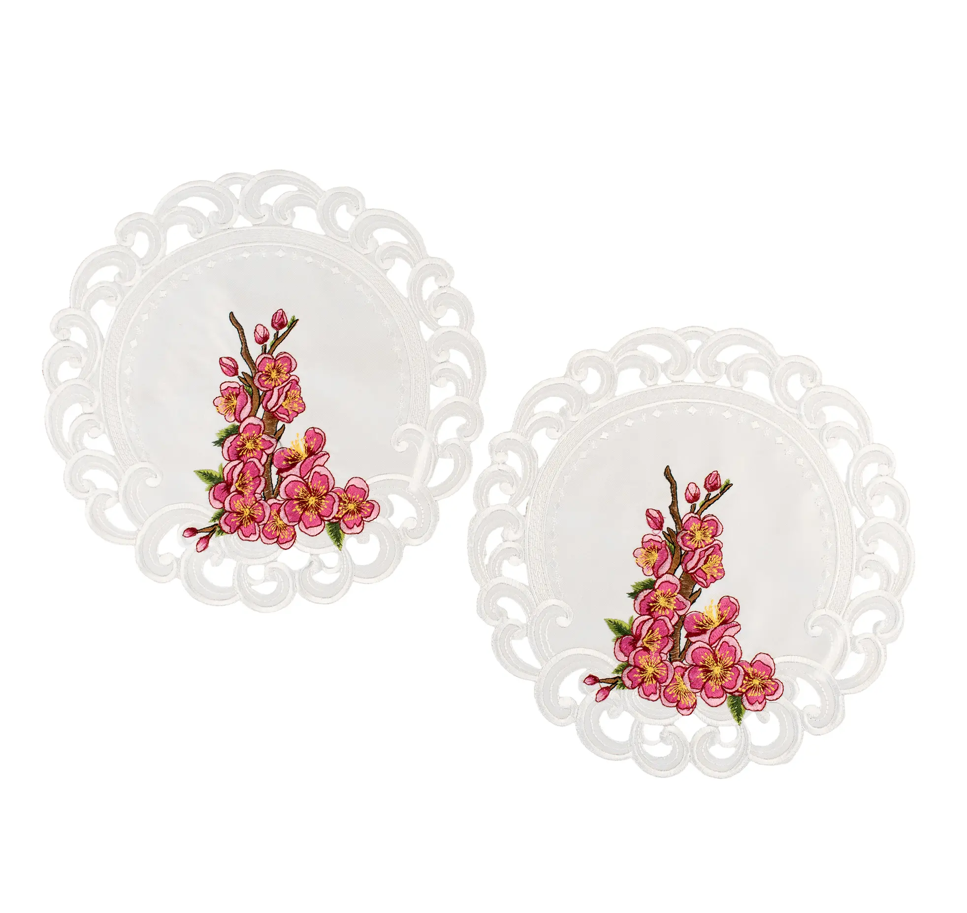 Linens Art And Things - Cherry Blossom Doily/ Table Topper