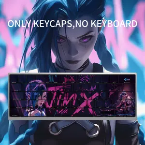 Jinx Gaming 108-Key Keycap Set for Mechanical Keyboards - Full Layout Custom Caps Compatible with 100% 96% 87% 84% 68% 64% 61% 60% Layouts