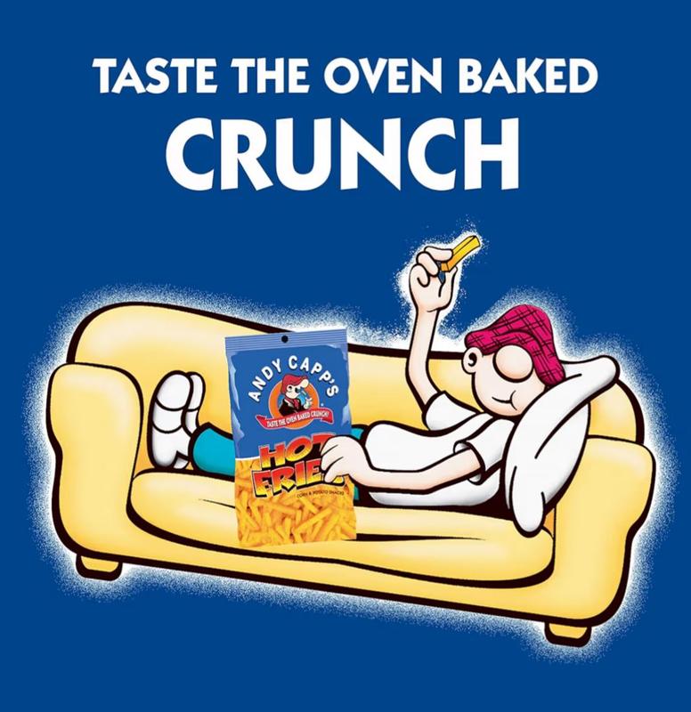 Andy Capp's Hot Fries 0.85oz 24 Pack Crispy Potato Snack Packets American Snacks for On-the-Go Snacking