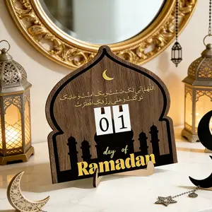 Ramadan Countdown Calendar Replacement, 30-Day Ramadan Happy Calendar Decorations, Home Party Room Living Room Kitchen Decoration