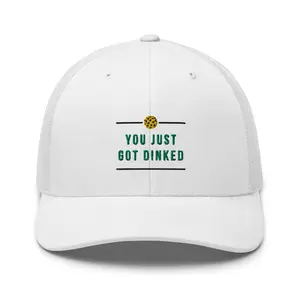 You just got Dinked - Performance Cap - Mesh Back - White only