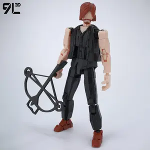 9L 3D Multi-Jointed Articulated Lucky13 The Walking Dead Survivor TV Series Daryl Dixon Crossbow Accessory Dummy13 Action Figure