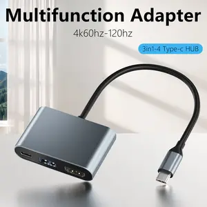 RUNTOGOL 3 in 1 Switch 2 Docking Station - USB-C to 4K HDMI Adapter with HDR Support, 100W Max PD Fast Charging, USB 3.0 Port, Portable Aluminum Alloy, TV dock Display, Video Out, Manufacturer Warranty for Switch, Steam Deck & Multiple Devices