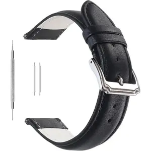 18mm 20mm 22mm Calf Leather Watch Band, Extra Soft Watch Strap for Men Women watch band