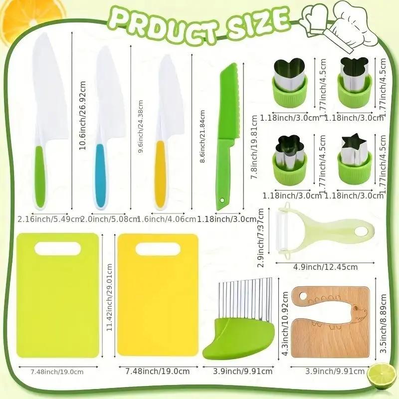 13/32 Pcs Kitchen Cutting Gadget Set, Multifunctional Veggie & Fruit Slicing Tools, Portable Durable Household Kitchen Accessories,mothersdaygift